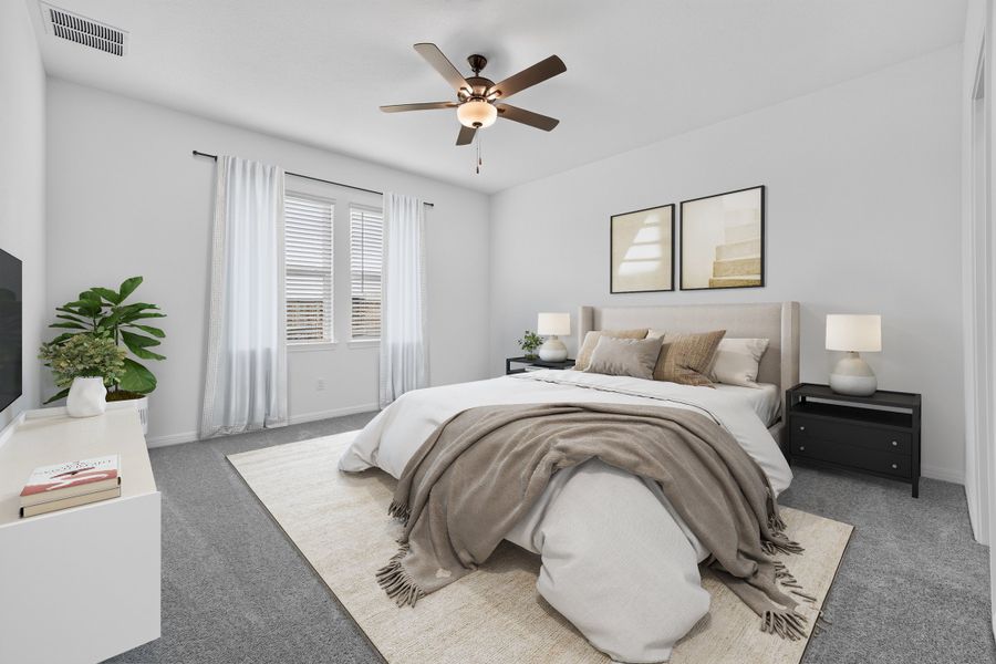 Furnished interior view inside a new home in Sunfield, Buda (Image 6).