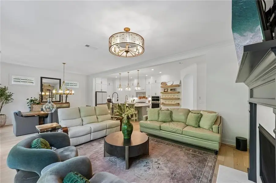 Furnished interior view inside a new home in Lakeside at River Green, Canton (Image 16).