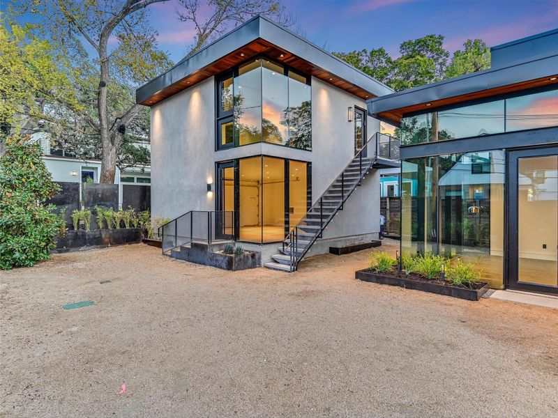 Front exterior of a new home in , Austin, TX, highlighting curb appeal (Image 24). Front exterior of a new home in , Austin, TX, highlighting curb appeal (Image 24).