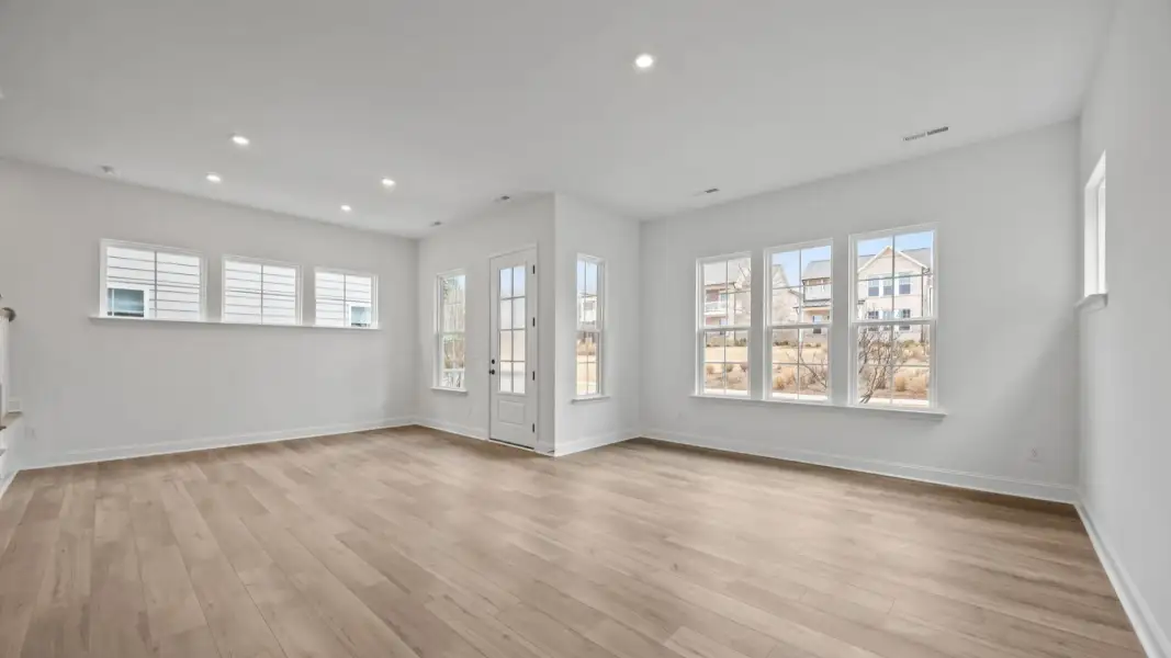 The Brentwood Plan by DRB Homes in River District, Charlotte NC.- Living area