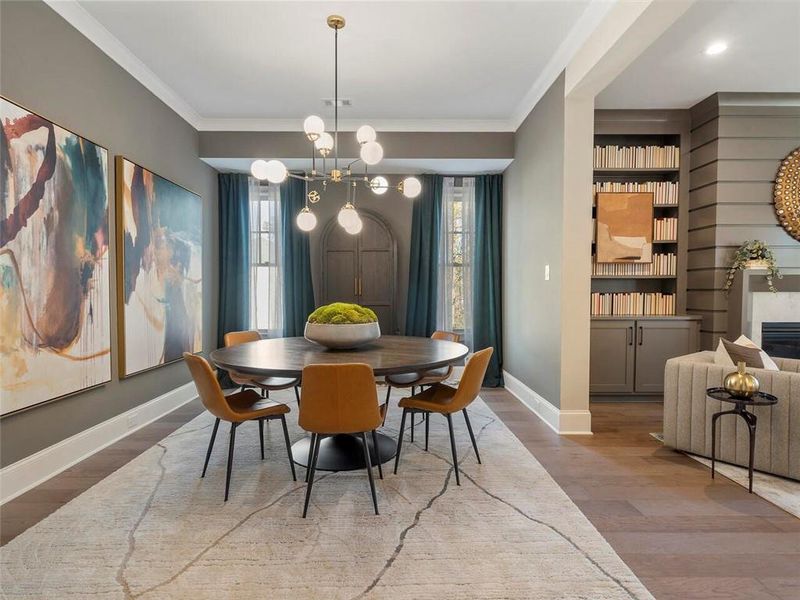Furnished interior view inside a new home in , Suwanee (Image 26).