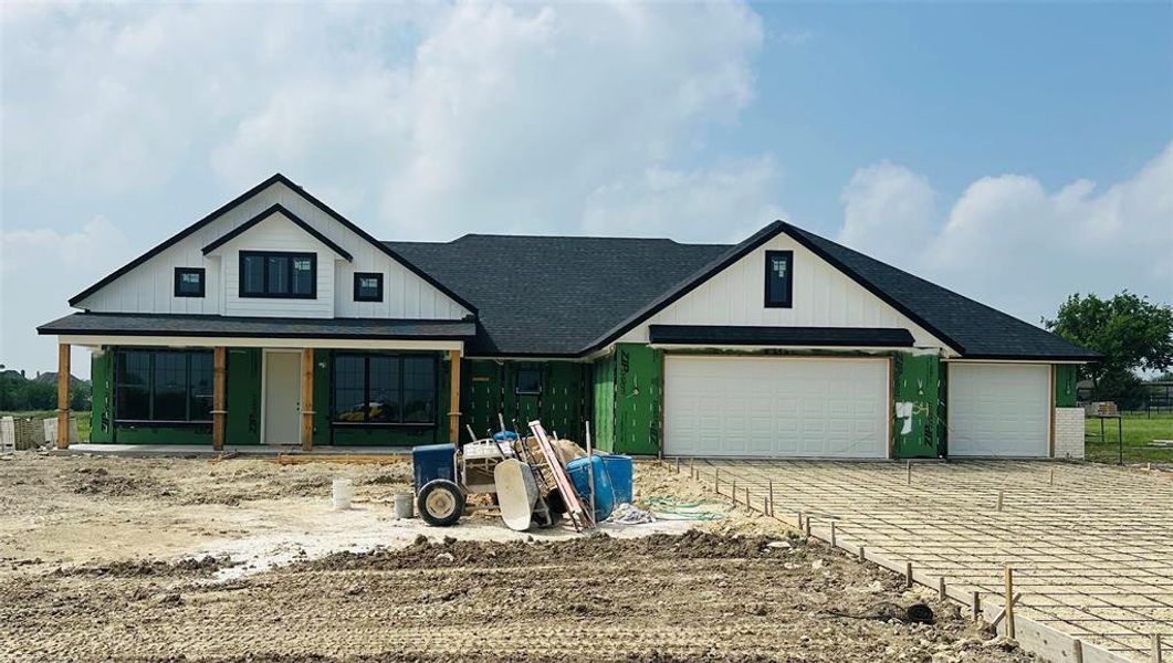 In-progress construction of a new home in , Weatherford, TX (Image 9).
