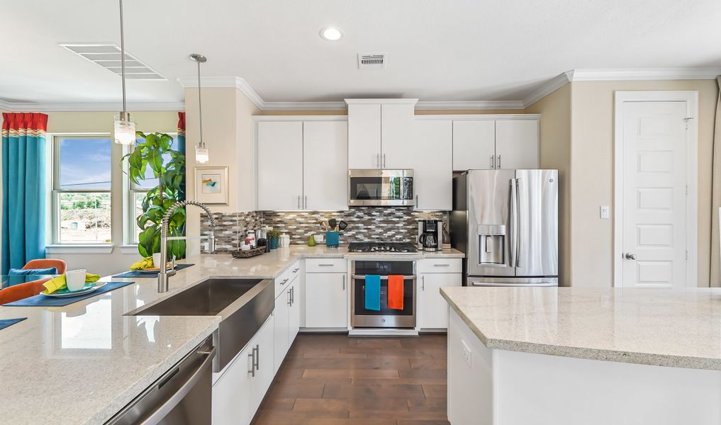 Kitchen with island