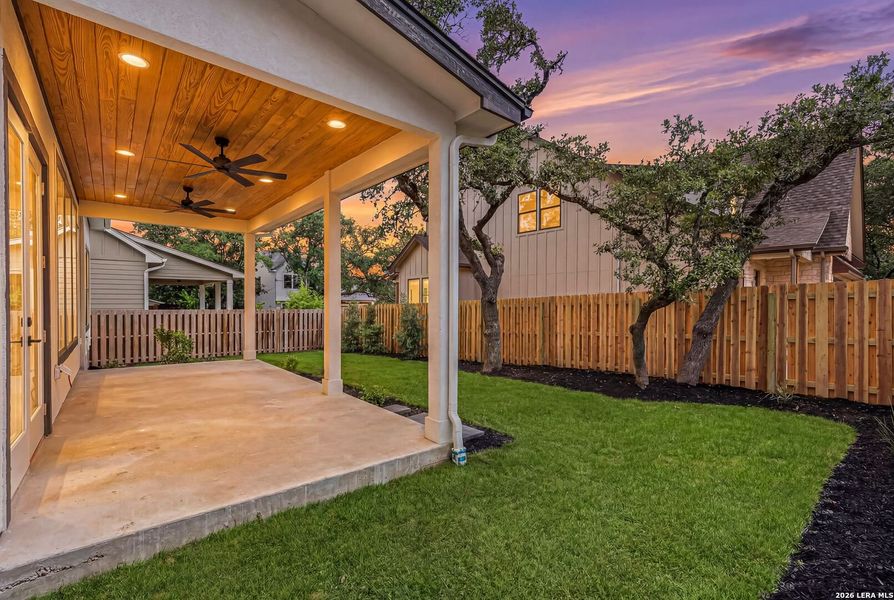 Exterior details and patio area of a home in , San Antonio (Image 26).