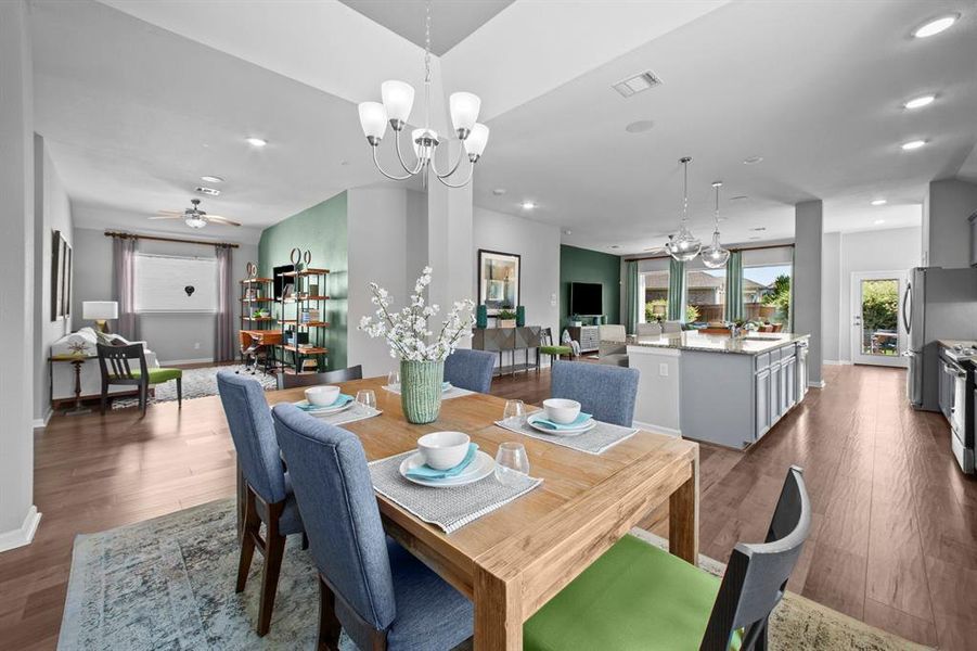 Furnished interior view inside a new home in Tavolo Park Cottages, Fort Worth (Image 11).