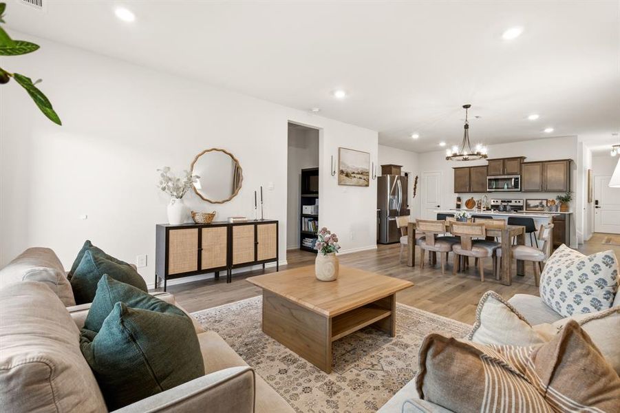 This open-concept layout seamlessly connects the living, dining, and kitchen spaces—making it perfect for entertaining, staying connected, or simply enjoying the rhythm of daily life. Functional, inviting, and designed for how you actually live This open-concept layout seamlessly connects the living, dining, and kitchen spaces—making it perfect for entertaining, staying connected, or simply enjoying the rhythm of daily life. Functional, inviting, and designed for how you actually live