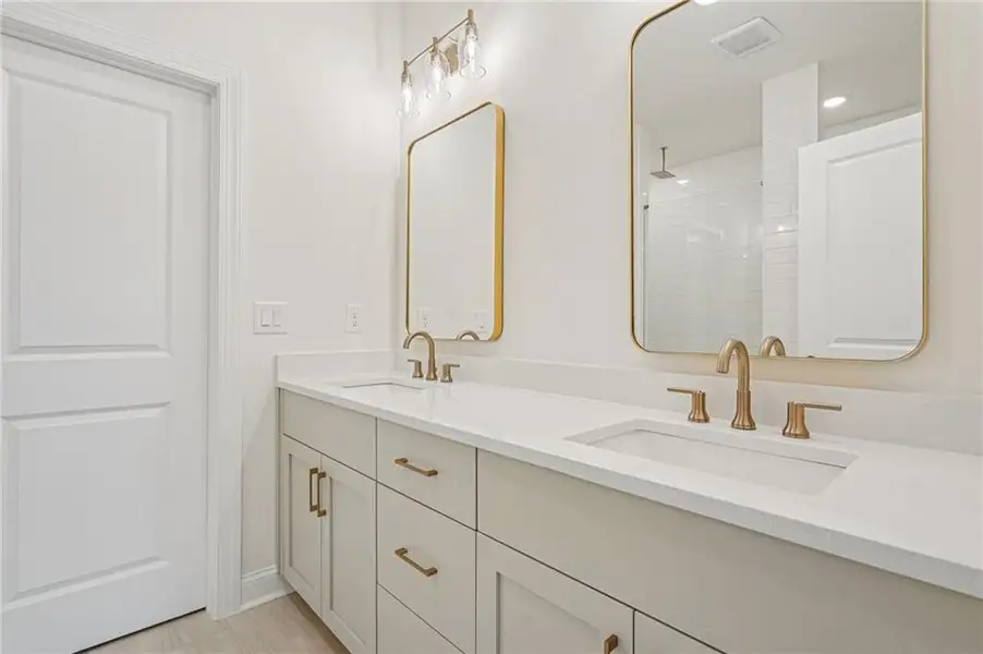 Furnished interior view inside a new home in Ward's Crossing Townhomes, Johns Creek (Image 5).
