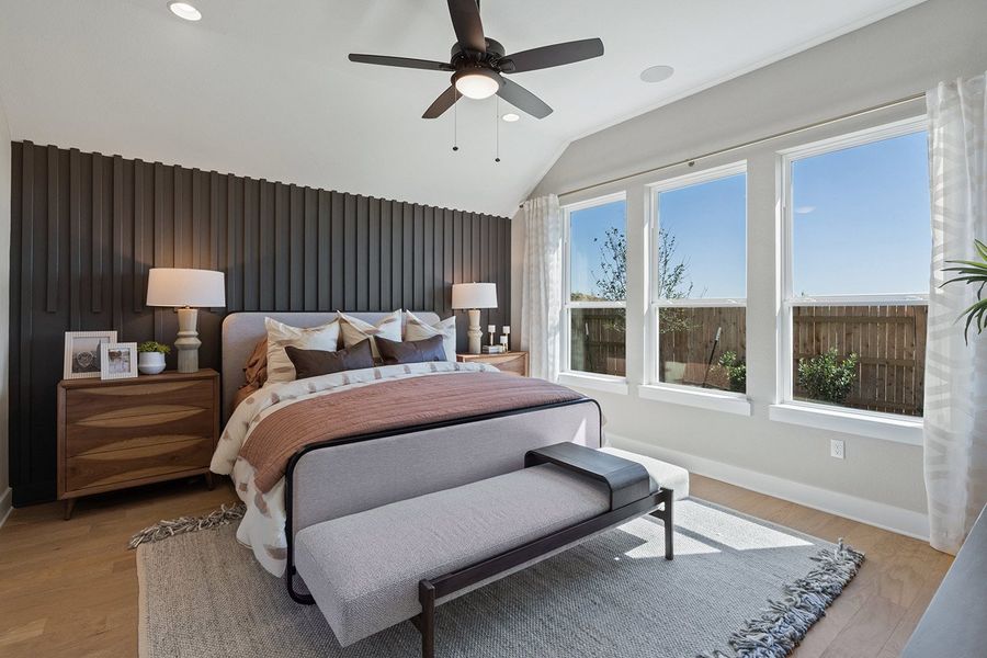 Furnished interior view inside a new home in Park Collection at Lariat, Liberty Hill (Image 20). Furnished interior view inside a new home in Park Collection at Lariat, Liberty Hill (Image 20).