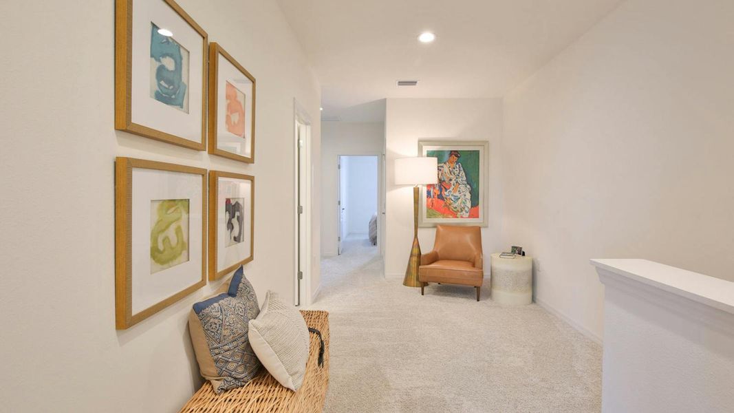 Furnished interior view inside a new home in Palm Grove Real Estate and Homes for Sale in Lakewood Ranch, FL - Neal Communities, Lakewood Ranch (Image 16).