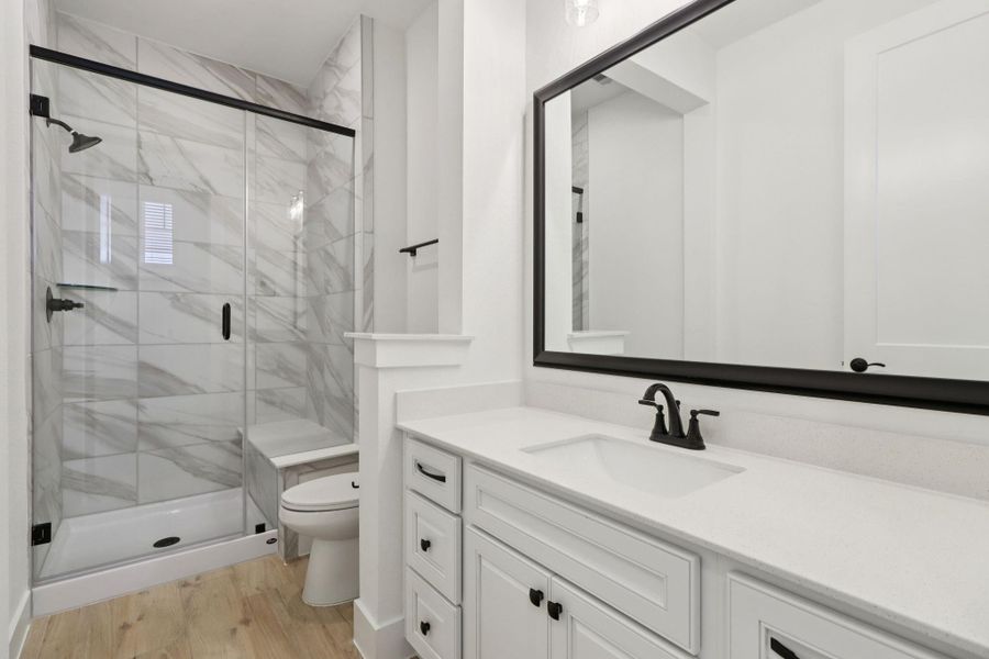 Furnished interior view inside a new home in The Highlands, Porter (Image 8).