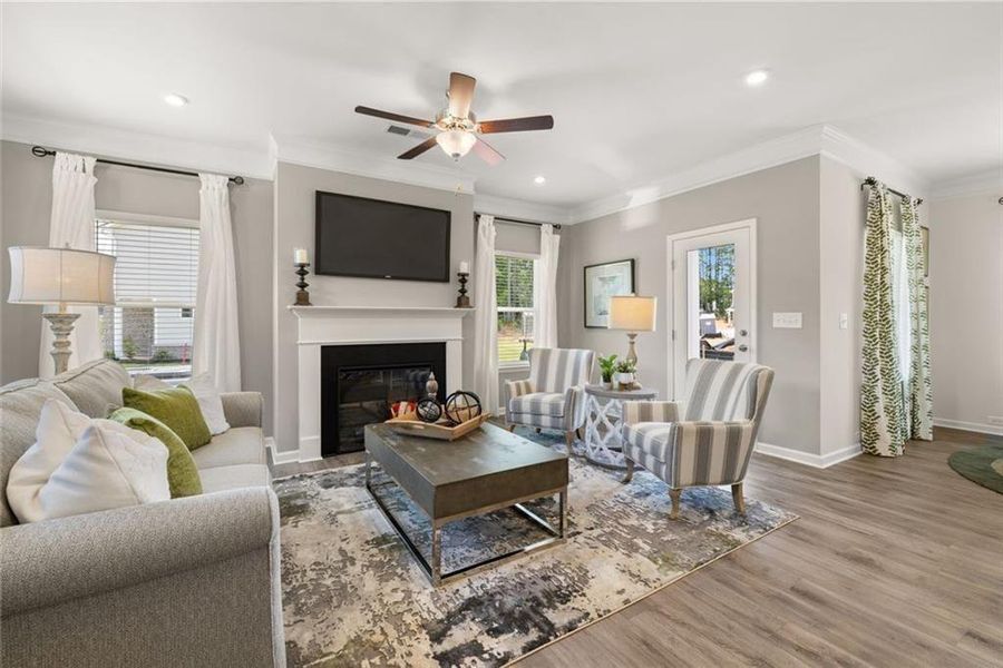 Furnished interior view inside a new home in Sanders Park, Austell (Image 26). Furnished interior view inside a new home in Sanders Park, Austell (Image 26).