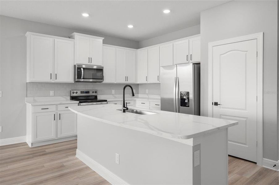 Furnished interior view inside a new home in Gum Lake Preserve, Lake Alfred (Image 4).