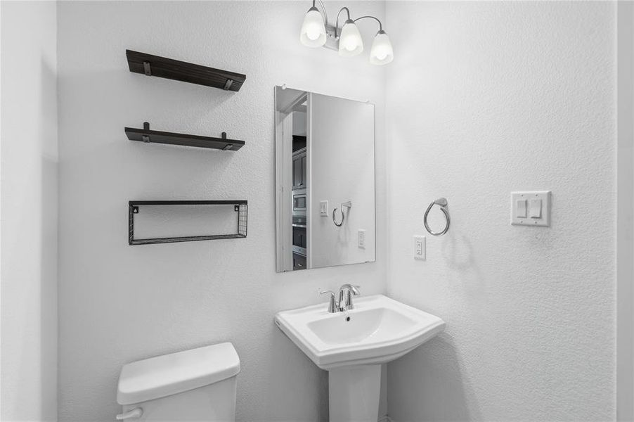 Half Bathroom on the fist floor.