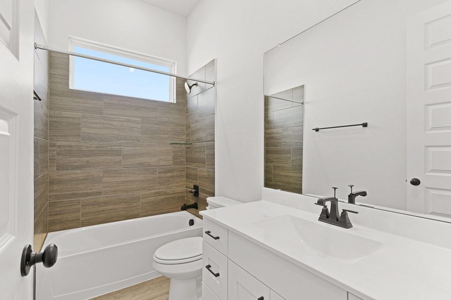 Furnished interior view inside a new home in Lariat, Liberty Hill (Image 46).