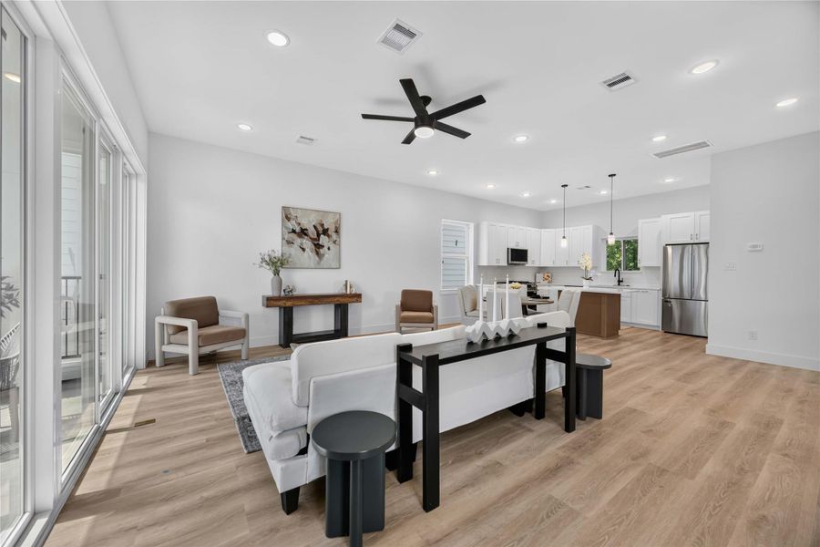 Furnished interior view inside a new home in , Houston (Image 15). Furnished interior view inside a new home in , Houston (Image 15).