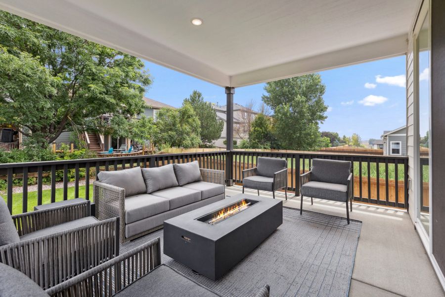 Representative furnished interior of a home built from the Silverton by Landsea Homes in Highlands Preserve, Mead (Image 11).