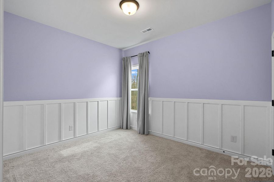 Bedroom #4 boasts wainscoting. Bedroom #4 boasts wainscoting.
