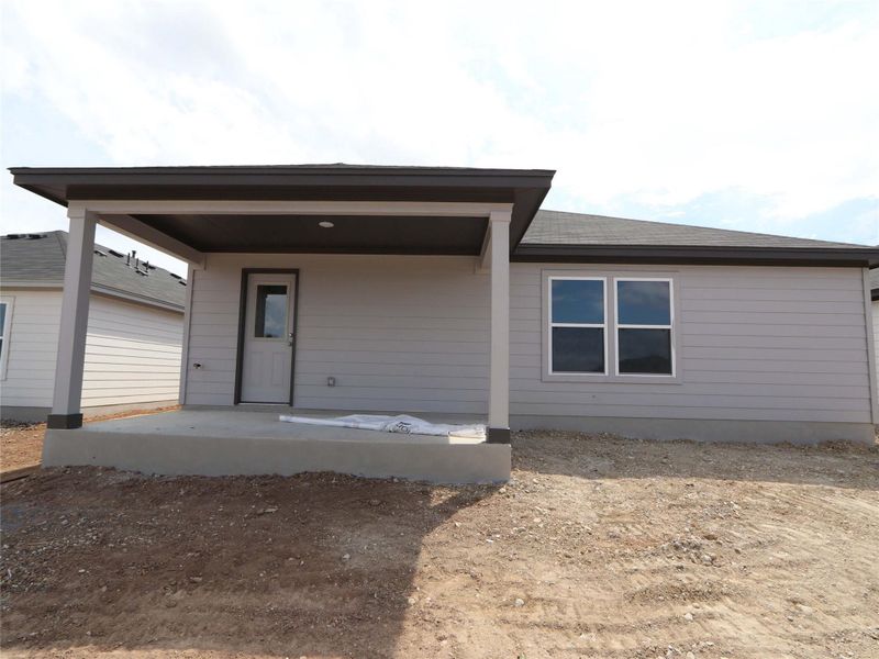 Exterior details and patio area of a home in Marble Creek Crossing, Austin (Image 11). Exterior details and patio area of a home in Marble Creek Crossing, Austin (Image 11).