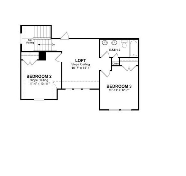 2D floor plan layout of this home in Sienna: Signature Series, Missouri City, TX (Image 3). 2D floor plan layout of this home in Sienna: Signature Series, Missouri City, TX (Image 3).