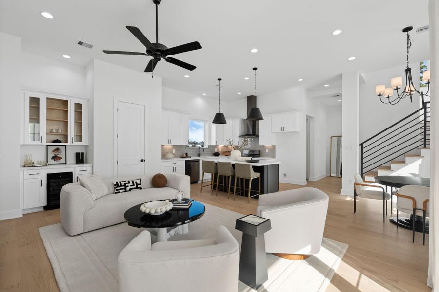 Furnished interior view inside a new home in , Houston (Image 16). Furnished interior view inside a new home in , Houston (Image 16).