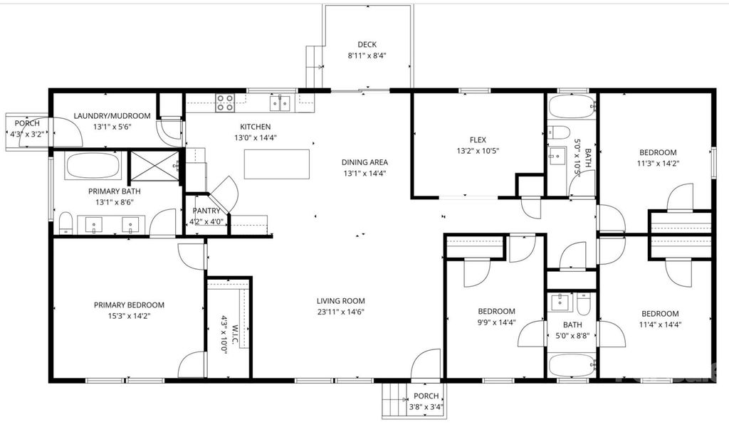2D floor plan layout of this home in , Lancaster, SC (Image 3).