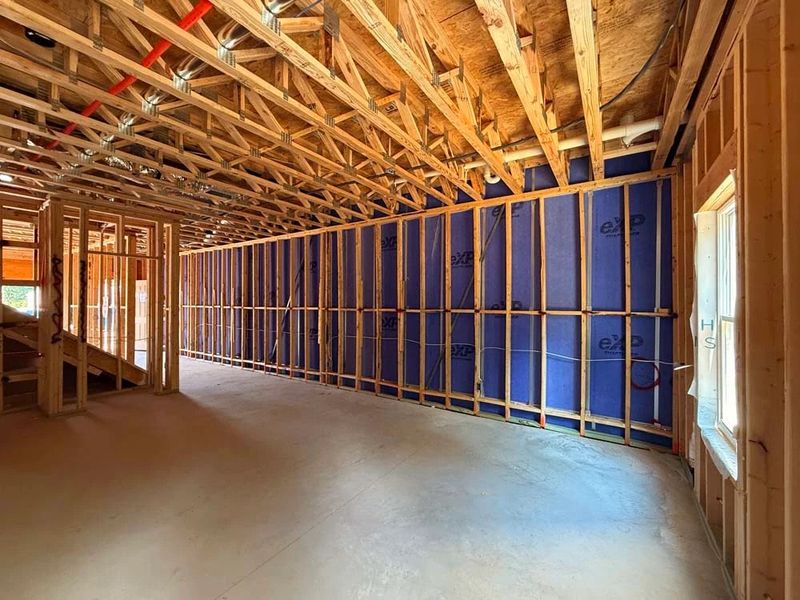 Family Room Construction Progress