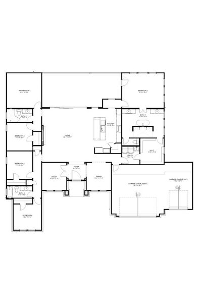 2D floor plan layout of this home in Bella Charca, Nolanville, TX (Image 3). 2D floor plan layout of this home in Bella Charca, Nolanville, TX (Image 3).