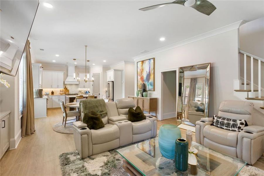 Furnished interior view inside a new home in , Marietta (Image 10).