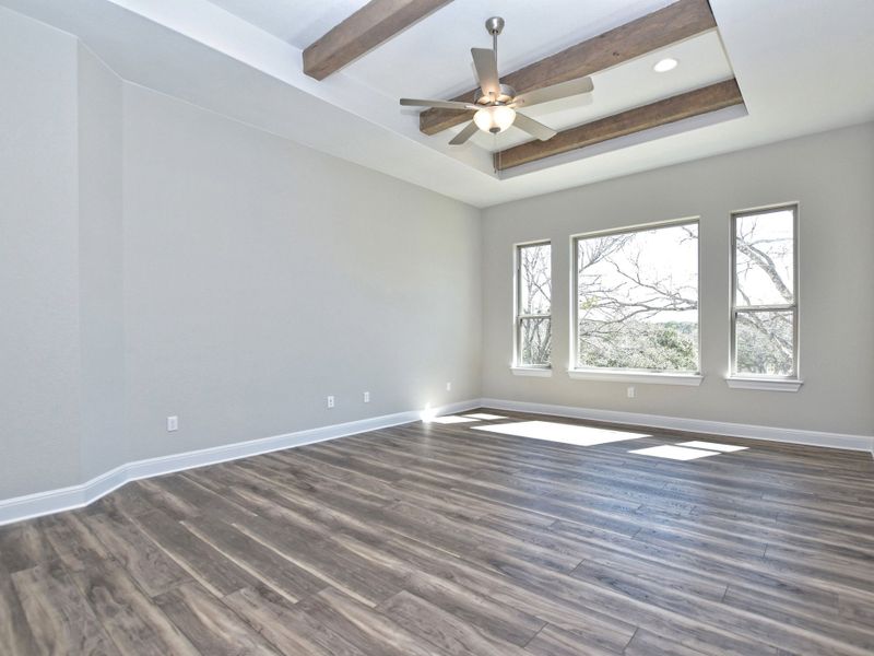 Representative unfurnished interior of a home built from the Siena III by Giddens Homes in Clearwater Ranch, Liberty Hill (Image 241).