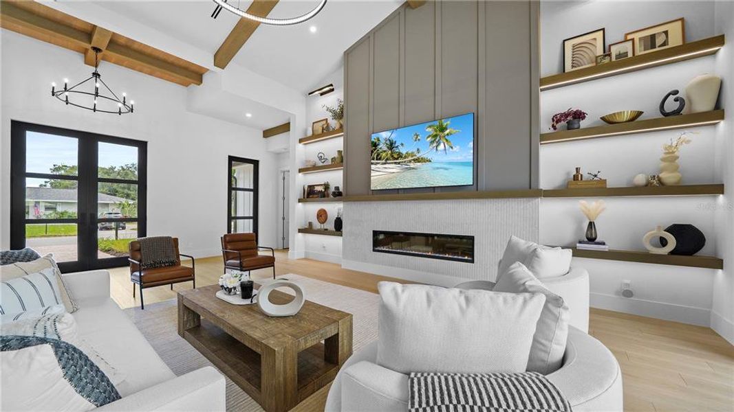 Furnished interior view inside a new home in , Sarasota (Image 35).