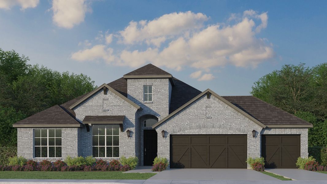 Plan 1685 Elevation C with 3rd Car Garage Plan 1685 Elevation C with 3rd Car Garage