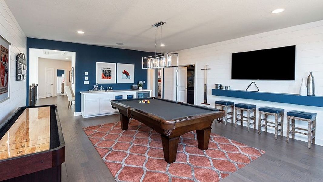 Representative furnished interior of a home built from the Palisade by Taylor Morrison in Travisso Naples Collection, Leander (Image 10). Representative furnished interior of a home built from the Palisade by Taylor Morrison in Travisso Naples Collection, Leander (Image 10).