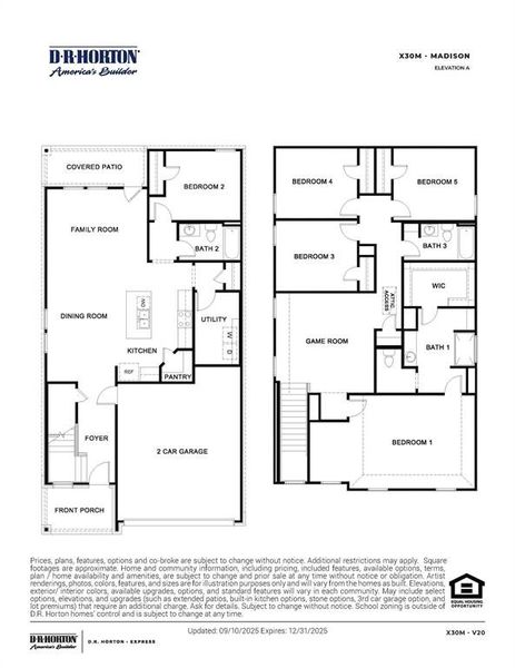 D.R. Horton's Madison-All Home and community information, including pricing, included features, terms, availability and amenities, are subject to change at any time without notice or obligation. All Drawings, pictures, photographs, video, square footages, floor plans, elevations, features, colors and sizes are approximate for illustration purposes only and will vary from the homes as built.