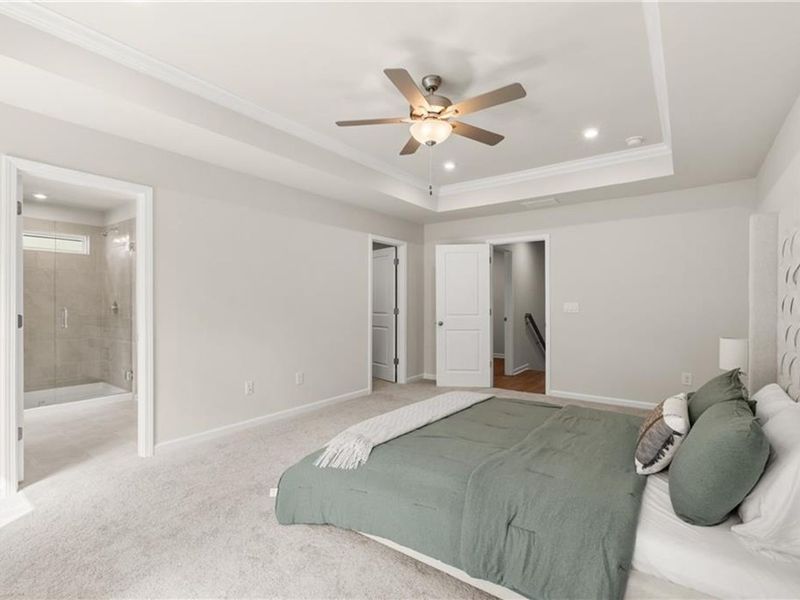 Furnished interior view inside a new home in The Village at Shallowford, Kennesaw (Image 14).