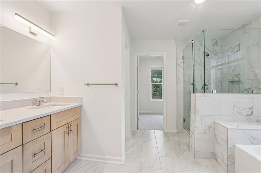 Furnished interior view inside a new home in , Fairburn (Image 18).