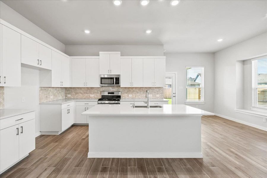 Furnished interior view inside a new home in Trace, San Marcos (Image 11).