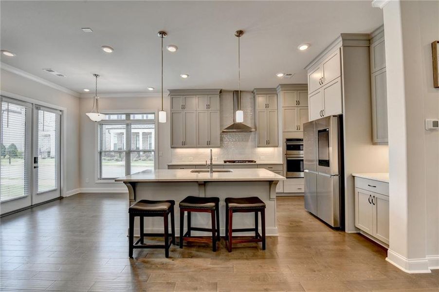 Furnished interior view inside a new home in , Duluth (Image 32).