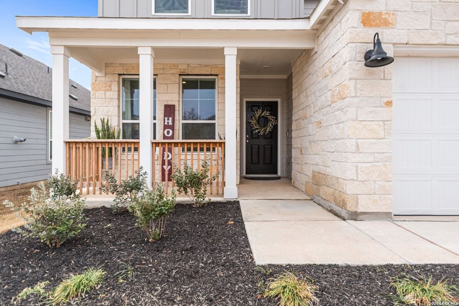 Exterior details and patio area of a home in Corley Farms, Boerne (Image 4).