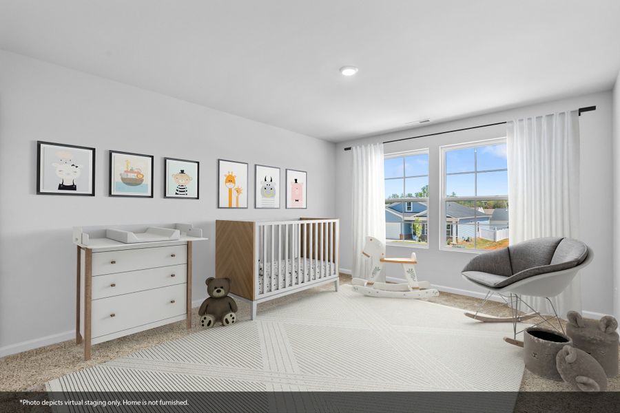 Furnished interior view inside a new home in Hanes Lake, Winston-Salem (Image 9). Furnished interior view inside a new home in Hanes Lake, Winston-Salem (Image 9).