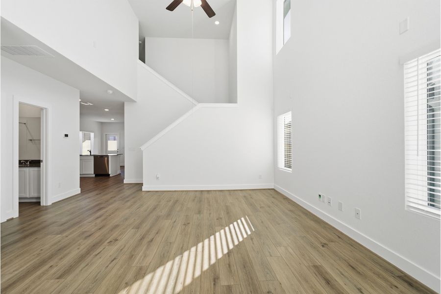 Representative unfurnished interior of a home built from the Alder by CastleRock Communities in Notting Hill, Converse (Image 17).