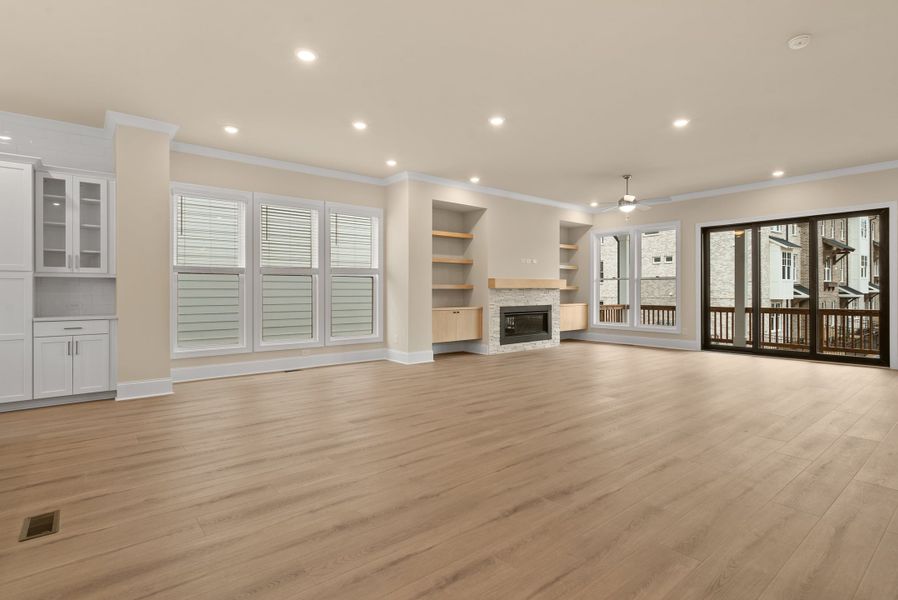 Representative unfurnished interior of a home built from the The Stafford by The Providence Group in Waterside Single Family, Peachtree Corners (Image 26).
