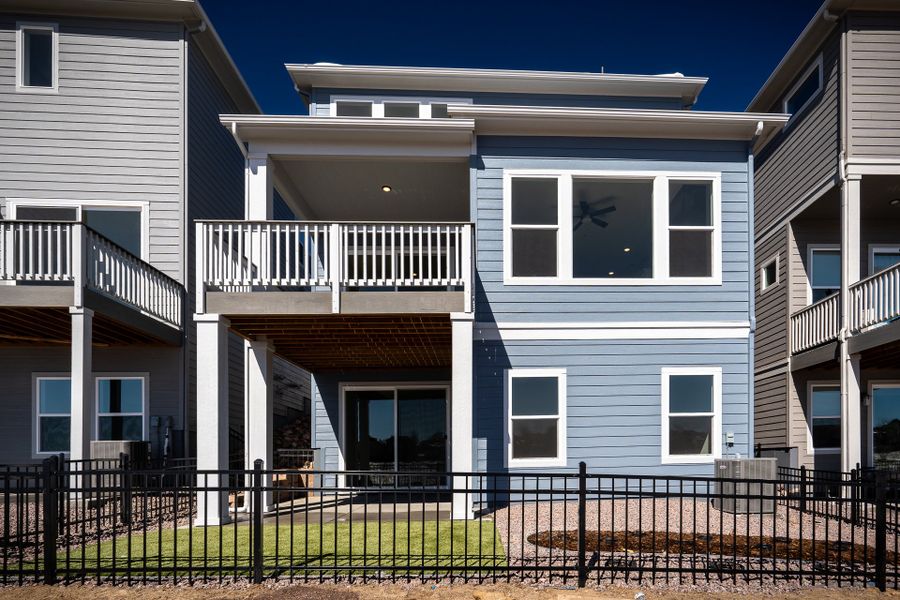 Exterior details and patio area of a home in Trailside at Cottonwood Creek, Colorado Springs (Image 3). Exterior details and patio area of a home in Trailside at Cottonwood Creek, Colorado Springs (Image 3).