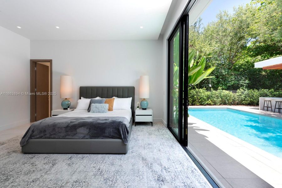 Furnished interior view inside a new home in , Miami Shores (Image 20).