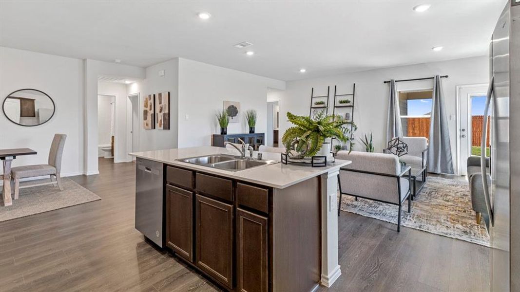 Furnished interior view inside a new home in Bel Air Village, Sherman (Image 26).