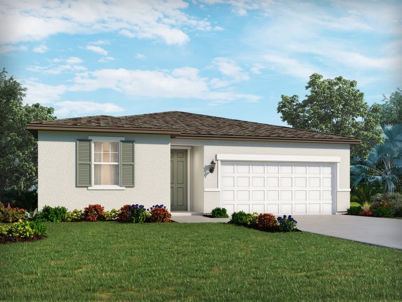 Representative exterior photo of a completed home built from the Corsica by Meritage Homes in Coasterra - Reserve Series, Palmetto, FL (Image 2).