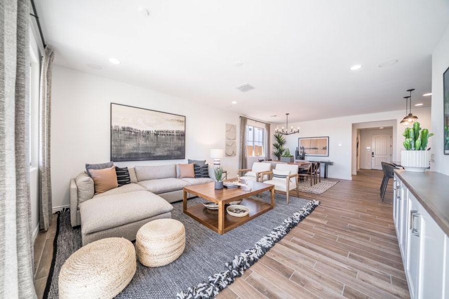 Furnished interior view inside a new home in Hawes Crossing, Mesa (Image 7).