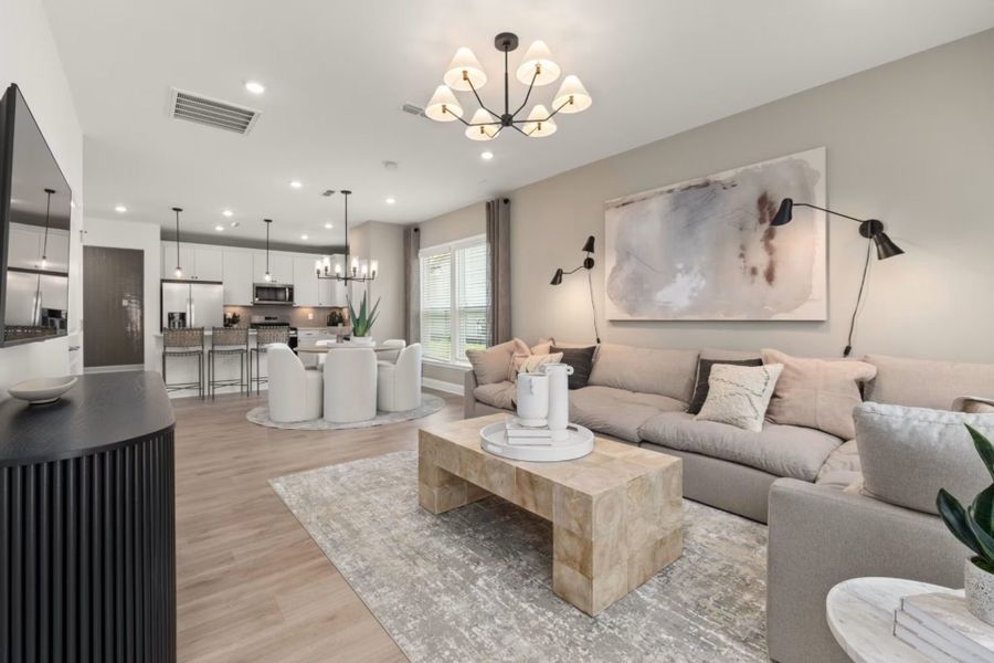 Representative furnished interior of a home built from the Cranbrook by Pulte Homes in Southport Meadows, Southport (Image 12).