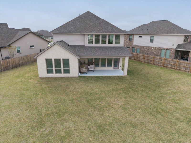 Large backyard