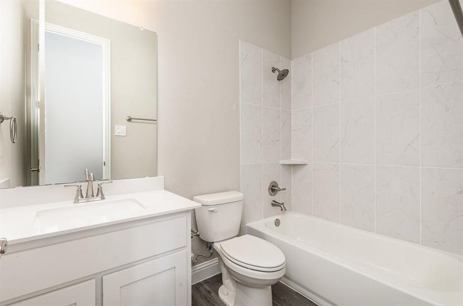 Furnished interior view inside a new home in Ten Mile Creek Estates, DeSoto (Image 13).
