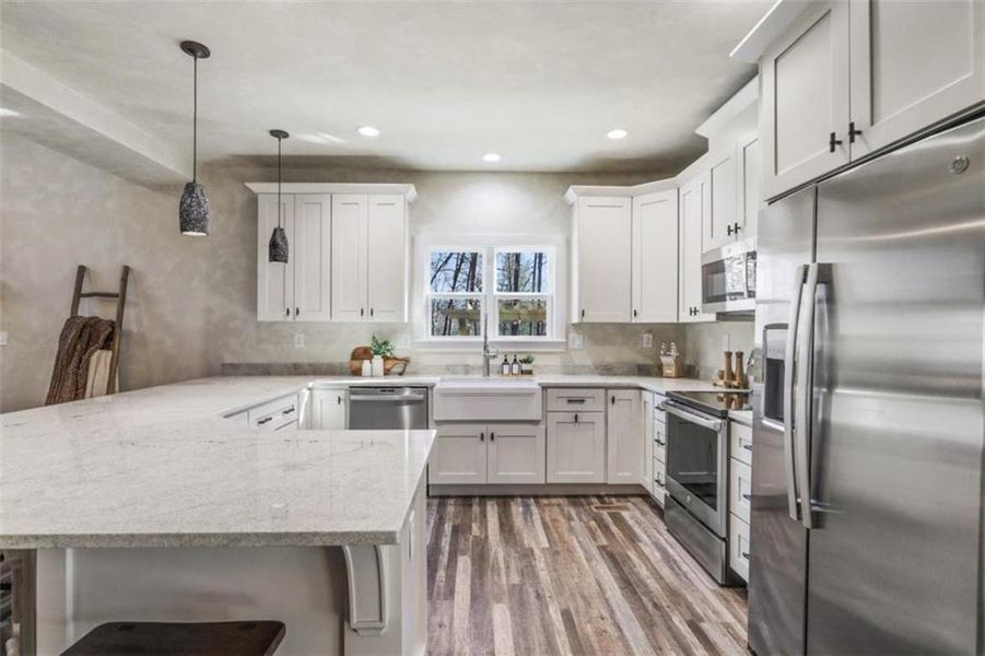 Furnished interior view inside a new home in , Ellijay (Image 42).